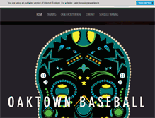 Tablet Screenshot of oaktownbaseball.com